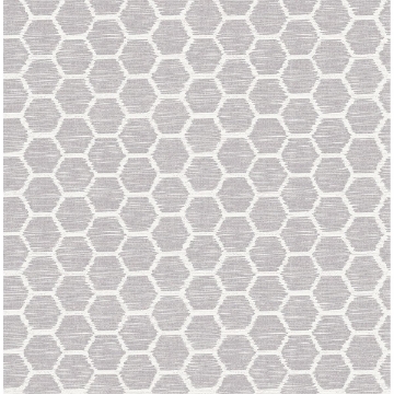 Picture of Aura Lavender Honeycomb Wallpaper 