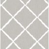 Picture of Sterling Ikat Trellis Wallpaper by Sarah Richardson
