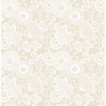 Picture of Ana Cream Floral Wallpaper