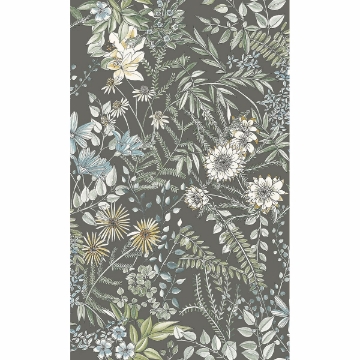 Picture of Full Bloom Taupe Floral Wallpaper