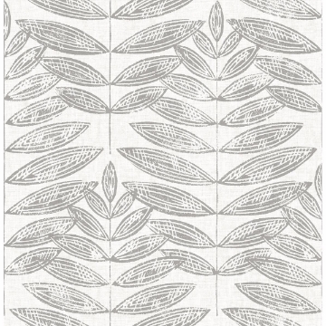 Picture of Akira Dove Leaf Wallpaper