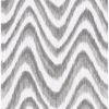 Picture of Bargello Grey Faux Grasscloth Wave Wallpaper