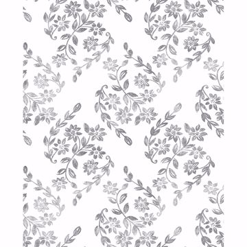 Picture of Arabesque Grey Floral Trail Wallpaper