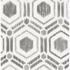 Picture of Borneo Taupe Geometric Grasscloth Wallpaper