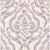 Picture of Featherton Pink Floral Damask Wallpaper