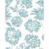 Picture of Folia Aqua Floral Wallpaper