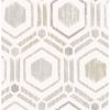Picture of Borneo Light Grey Geometric Grasscloth Wallpaper