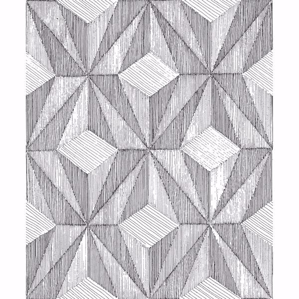 Picture of Paragon Black Geometric Wallpaper