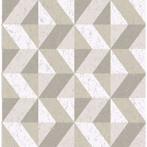Picture of Cerium Neutral Concrete Geometric Wallpaper