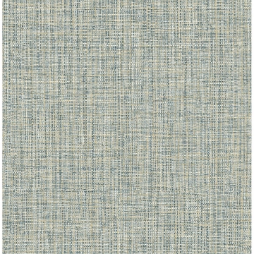 Picture of Rattan Teal Woven Wallpaper