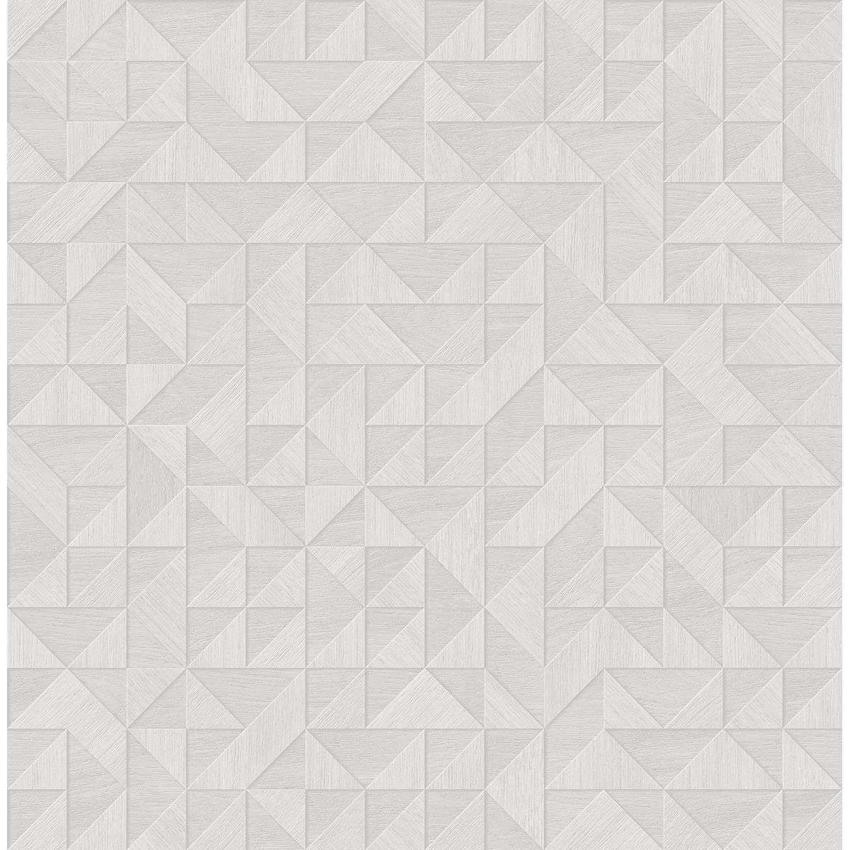 2908-25325 - Gallerie Light Grey Geometric Wood Wallpaper - by A-Street