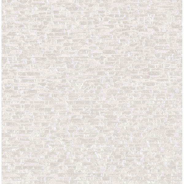 2908-24918 - Belvedere Ivory Faux Slate Wallpaper - by A-Street Prints