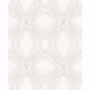 Picture of Relativity Off-White Geometric Wallpaper