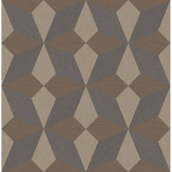 Picture of Valiant Multicolor Faux Grasscloth Geometric Wallpaper