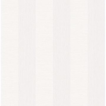 Show details for Intrepid White Faux Grasscloth Stripe Wallpaper