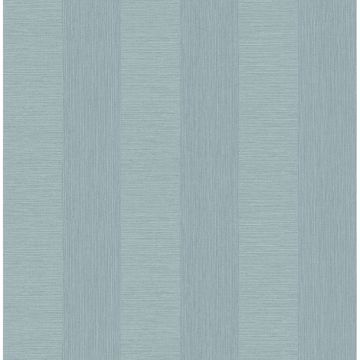 Show details for Intrepid Aqua Faux Grasscloth Stripe Wallpaper