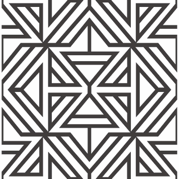 Picture of Helios Black Geometric Wallpaper