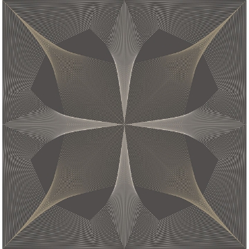 Picture of Radius Dark Brown Geometric Wallpaper