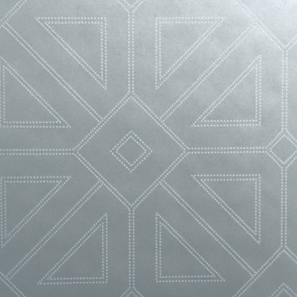 Picture of Voltaire Silver Geometric Wallpaper
