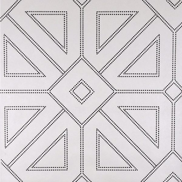 Picture of Voltaire Off-White Geometric Wallpaper