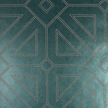 Picture of Voltaire Dark Green Geometric Wallpaper