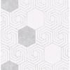 Picture of Momentum Off-White Geometric Wallpaper
