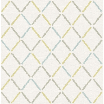Picture of Allotrope Multicolor Linen Geometric Wallpaper