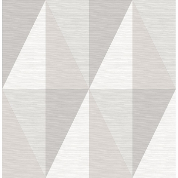 Picture of Aspect Grey Geometric Faux Grasscloth Wallpaper