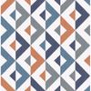 Picture of Seesaw Multicolor Geometric Faux Linen Wallpaper