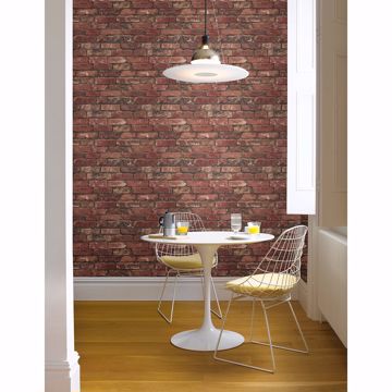 Show details for Debs Red Exposed Brick Wallpaper