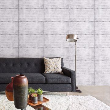 Show details for Reuther Light Grey Smooth Concrete Wallpaper