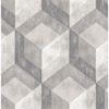Picture of Clarabelle Grey Rustic Wood Tile Wallpaper