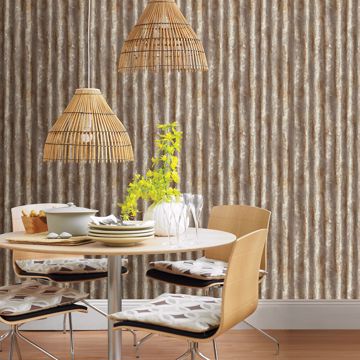 Show details for Kirkland Rust Corrugated Metal Wallpaper