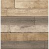 Picture of Porter Wheat Weathered Plank Wallpaper