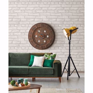 Show details for Façade Off-White Brick Wallpaper