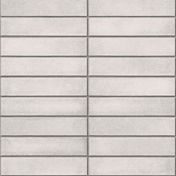 Picture of Midcentury Light Grey Modern Bricks Wallpaper