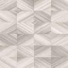 Picture of Stratum Taupe Geometric Wood Wallpaper