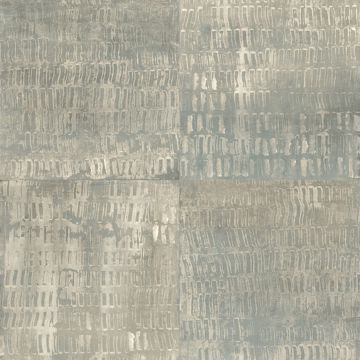 Picture of Conundrum Sage Faux Metal Wallpaper