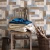 Picture of Knock on Wood Multicolor Distressed Wallpaper