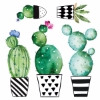 Picture of Watercolor Cactus Wall Decals