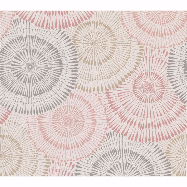 Picture of Howe Coral Medallions Wallpaper
