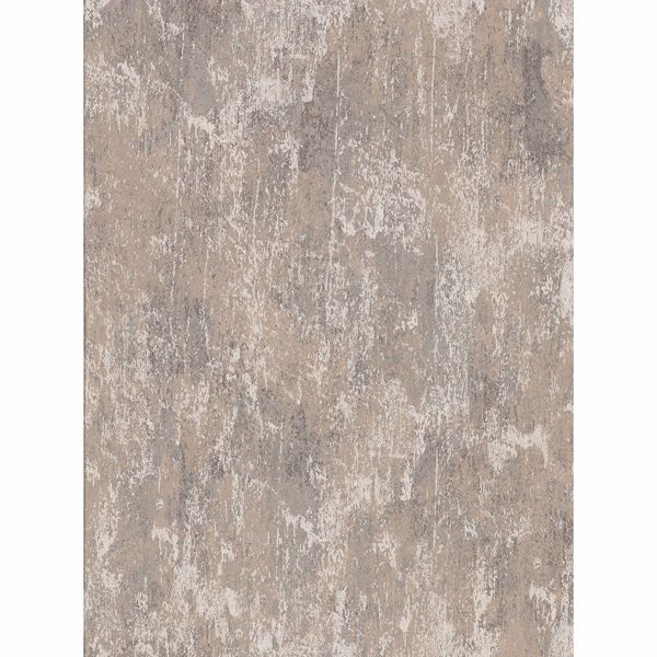 Picture of Bovary Taupe Distressed Texture Wallpaper