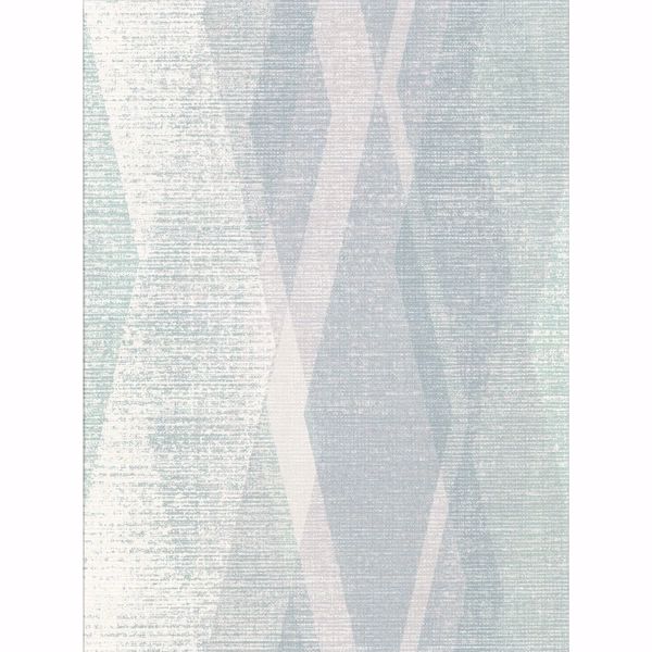 Picture of Torrance Seafoam Distressed Geometric Wallpaper