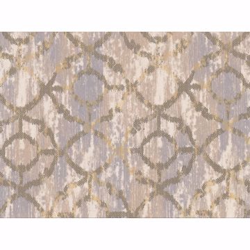 Picture of Dashwood Taupe Distressed Trellis Wallpaper