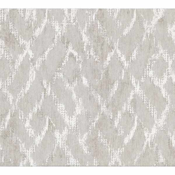 Picture of Bunter Light Grey Distressed Geometric Wallpaper