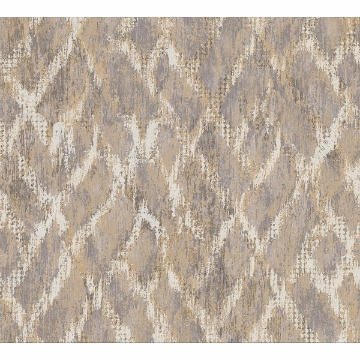 Picture of Bunter Taupe Distressed Geometric Wallpaper