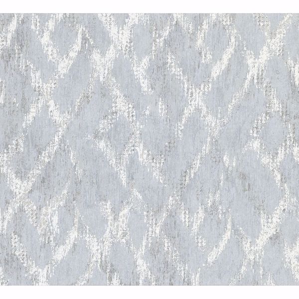 Picture of Bunter Silver Distressed Geometric Wallpaper