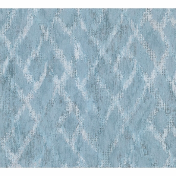 Picture of Bunter Turquoise Distressed Geometric Wallpaper
