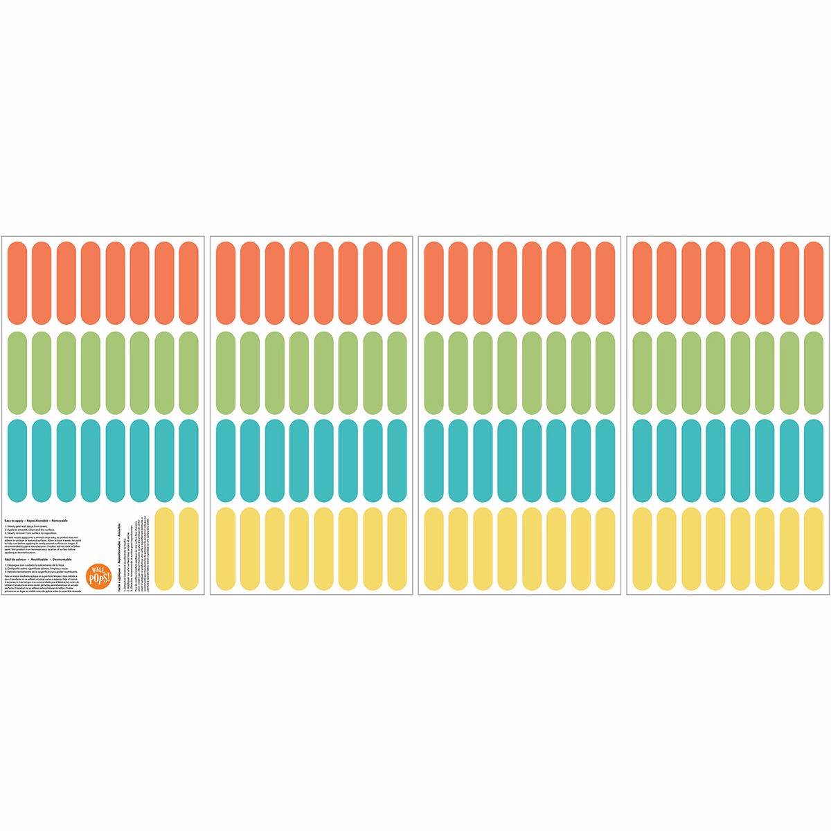 DWPK2001 - Sprinkle Rainbow Wall Art Kit - by WallPops