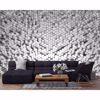 Picture of White 3D Pentagons Wall Mural